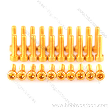 Colorful al7075 al6063 m2m3 allen aluminium cap screw